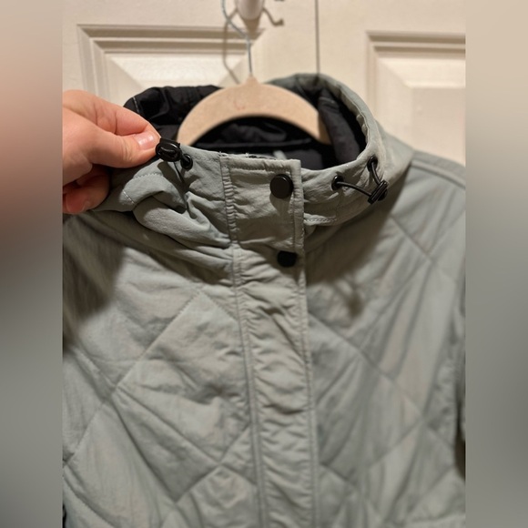 Bernardo Nordstrom Eco-Minded Women’s Hooded Full Zip Quilted Puffer Sage, S - Picture 11 of 14
